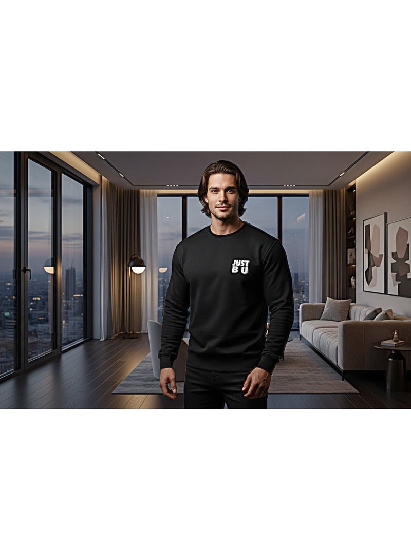 Men's Crew Neck Oversized Sweatshirt - Milton Print - Image 1
